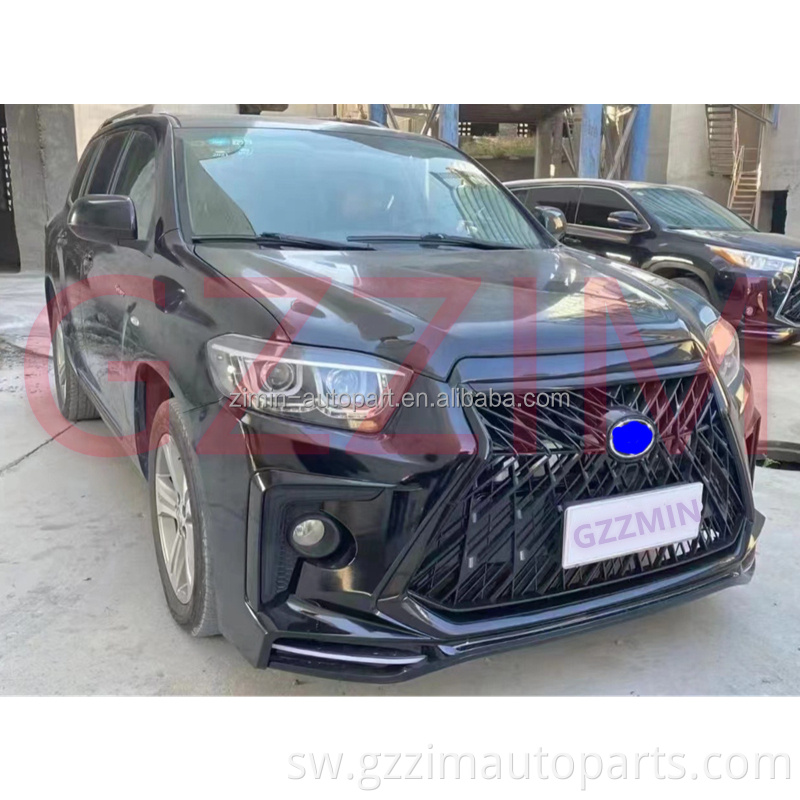 Ubora wa hali ya juu wa PP Plastiki Sehemu za gari Kits Grille Front & Nyuma Bumper Lexs Sinema BodyKit kwa Highlander 2009-2011